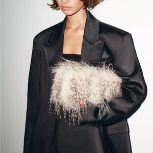 Zara Faux Fur Clutch